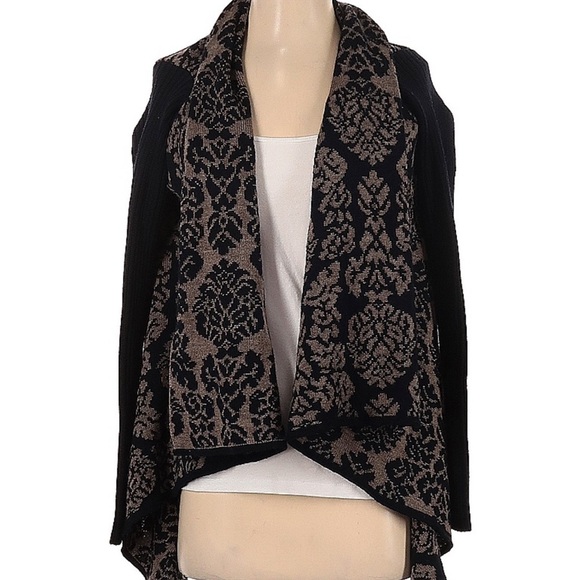 Shima Novelli Black and Gold Cardigan Sweater Small - Picture 7 of 7